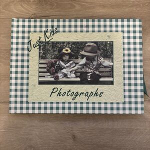 Robert Frederick Ltd 1998 "Just Kids Photographs" Gingham Slip-In Photo Album